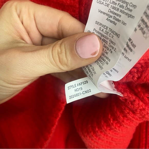 MADEWELL Calloway Boatneck Pullover Sweater in Red size Medium - Picture 7 of 9